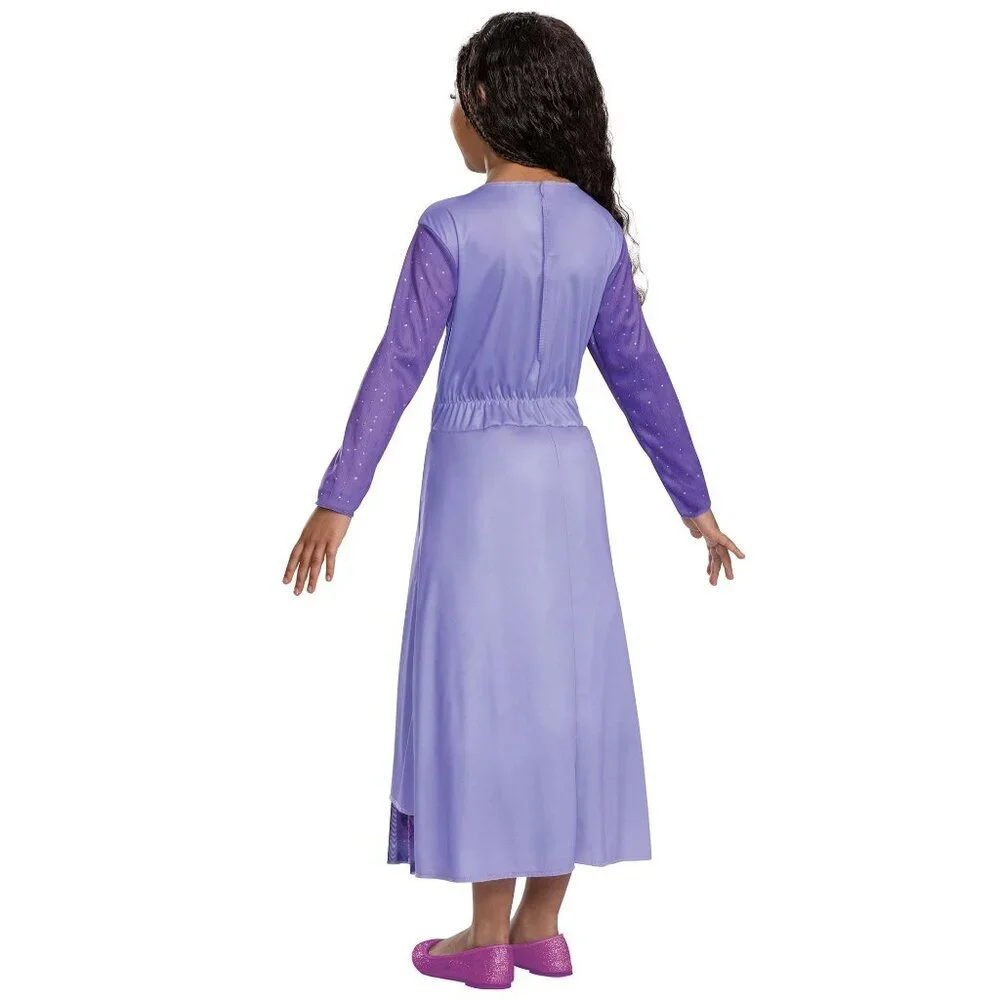 NWT Disney Asha 'Wish' Adventure Dress Purple Girls 4-6x Costume Christmas Gift